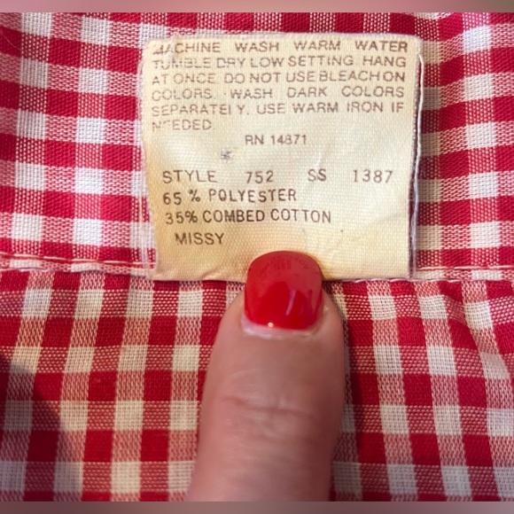 Vintage Gingham Button Down - Picture 7 of 7